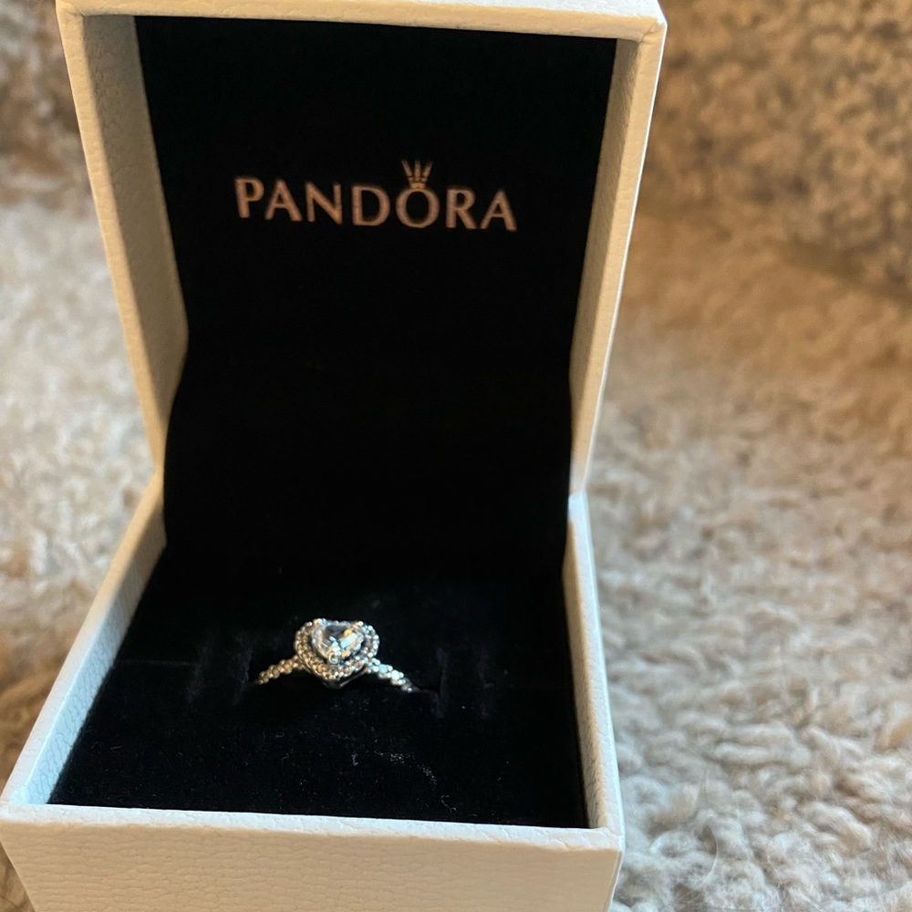 Pandora Heart Ring Sz 7